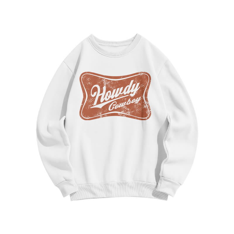 Howdy Cowboy Print Sweatshirt - White - US16-18(2XL) - image 2