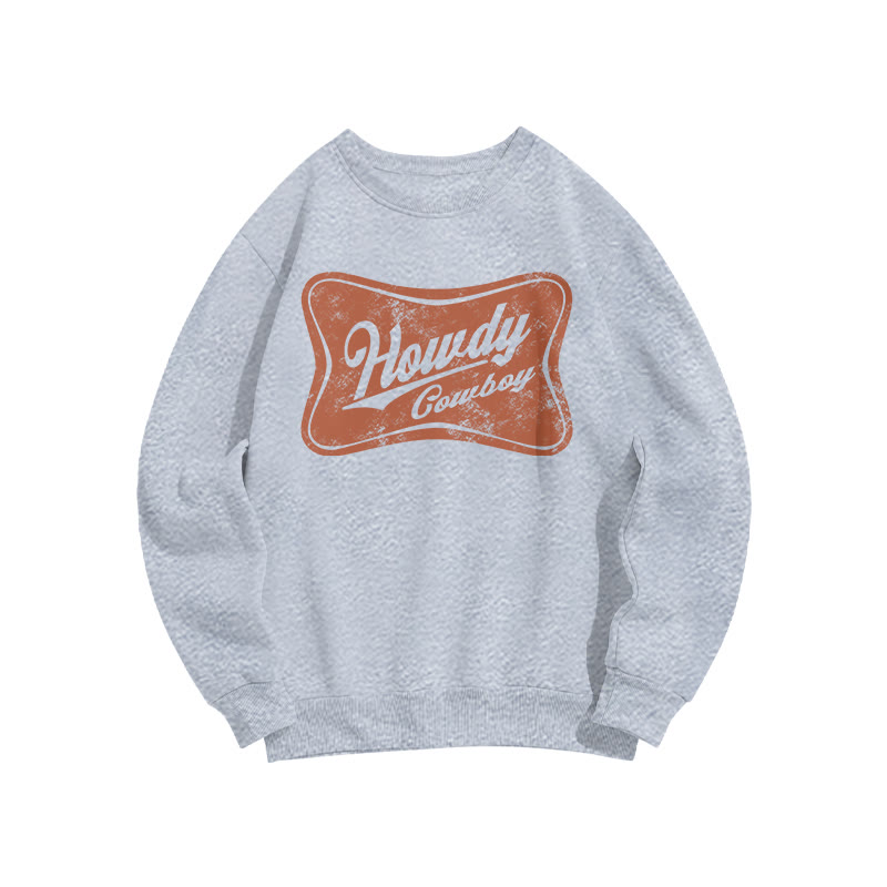 Howdy Cowboy Print Sweatshirt - Grey - US16-18(2XL) - image 3