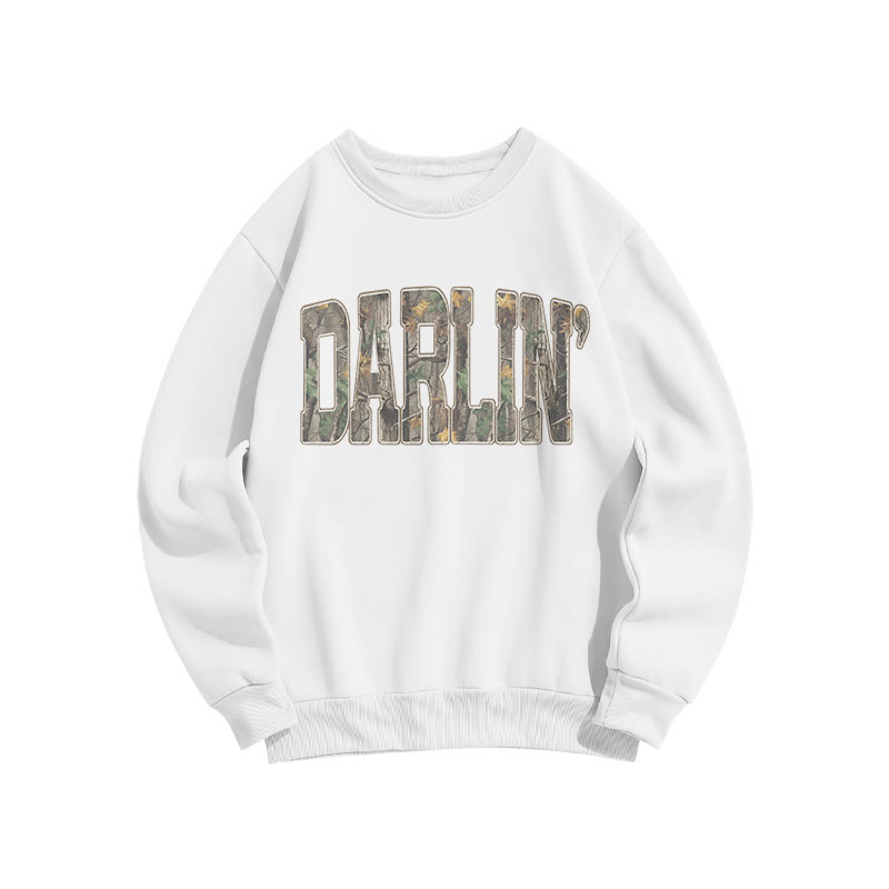 Dead Leaves Camouflage Darlin Print Sweatshirt - White - US16-18(2XL) - image 3