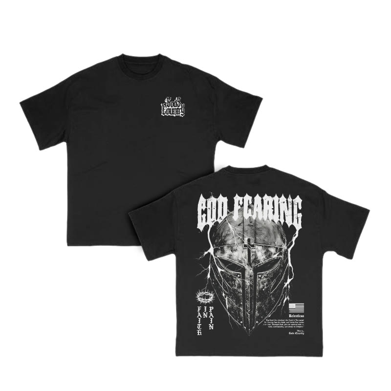 God Country Print T-shirt - Black - US16-18(2XL) - image 2