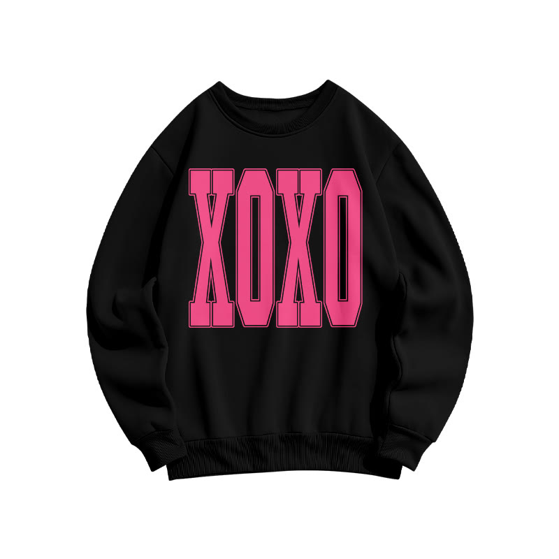 Xoxo Valentine's Day Print Sweatshirt - Black - US16-18(2XL) - image 2
