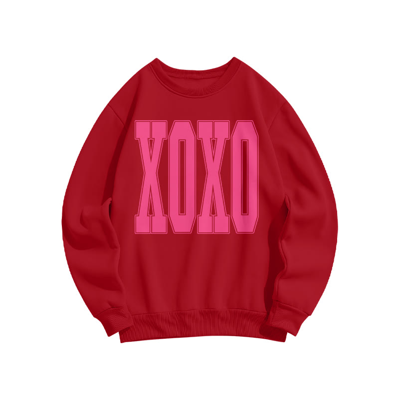Xoxo Valentine's Day Print Sweatshirt - Red - US16-18(2XL) - image 1