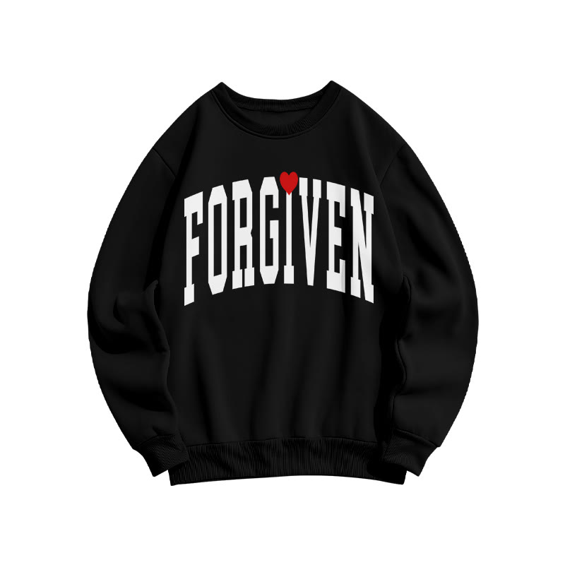 Forgiven Valentine's Day Print Sweatshirt - Black - US16-18(2XL) - image 2