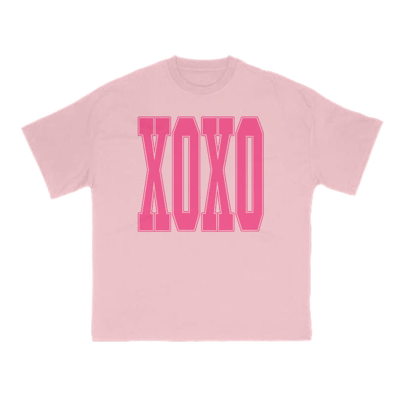 Xoxo Valentine's Day Print T-shirt - Pink - US16-18(2XL) - image 2