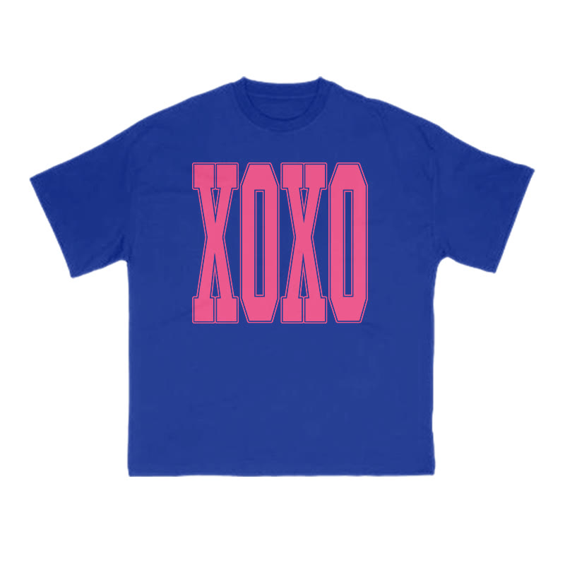 Xoxo Valentine's Day Print T-shirt - Blue - US16-18(2XL) - image 9