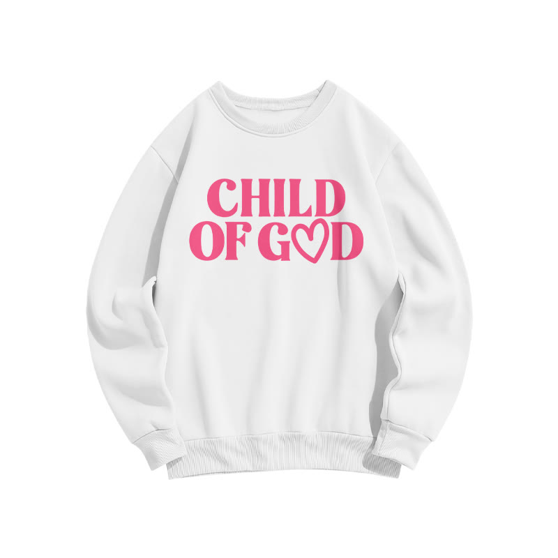 Child Of God Heart Valentine's Day Print Sweatshirt - White - US16-18(2XL) - image 2
