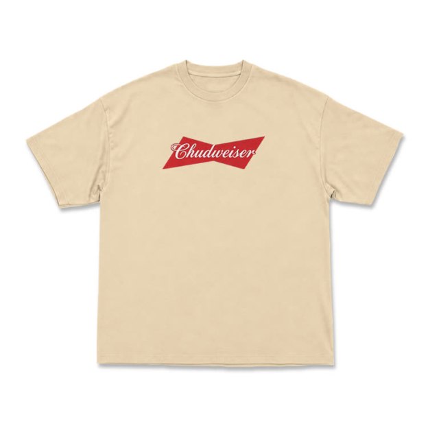 Casual Chudweiser Graphic Print T-shirt - Apricot - US16-18(2XL) - image 4
