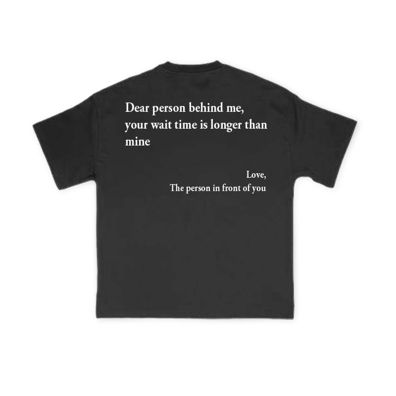 Waiting In Line Sucks Print T-shirt - image 1