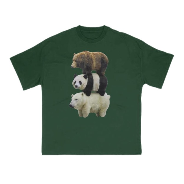 Funny Parody Animation Meme Print T-shirt - Green - US16-18(2XL) - image 7