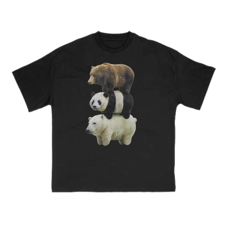 Funny Parody Animation Meme Print T-shirt - Black - US16-18(2XL) - image 2