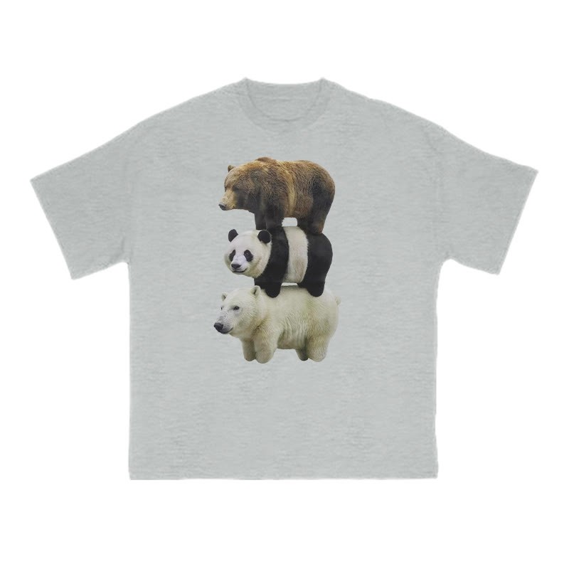 Funny Parody Animation Meme Print T-shirt - Grey - US16-18(2XL) - image 3