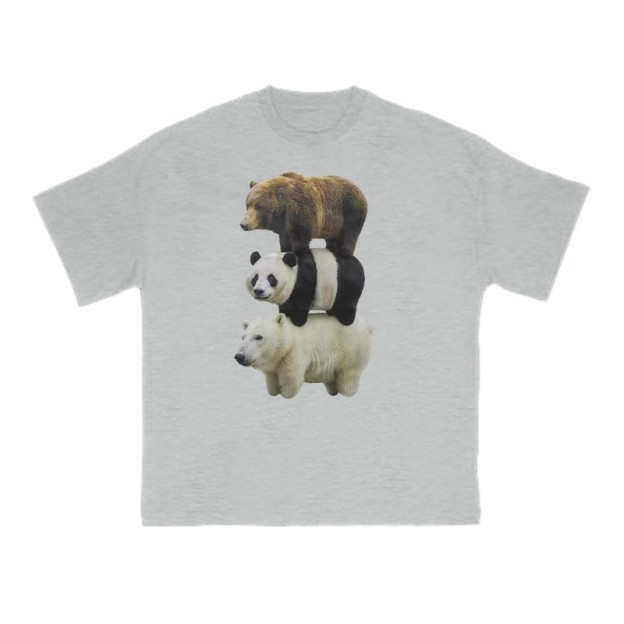 Funny Parody Animation Meme Print T-shirt - Grey - US16-18(2XL) - image 3