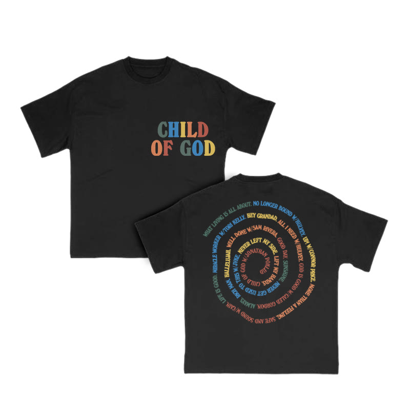 Child Of God Rainbow Print T-shirt - Black - US16-18(2XL) - image 2