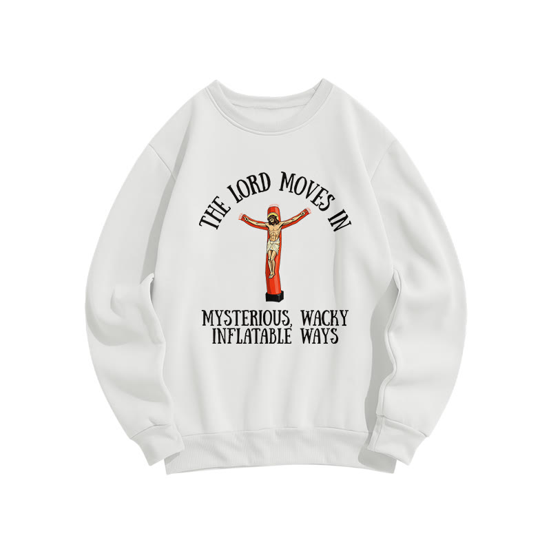The Lord Moves In Mysterious Print Sweatshirt - White - US16-18(2XL) - image 2