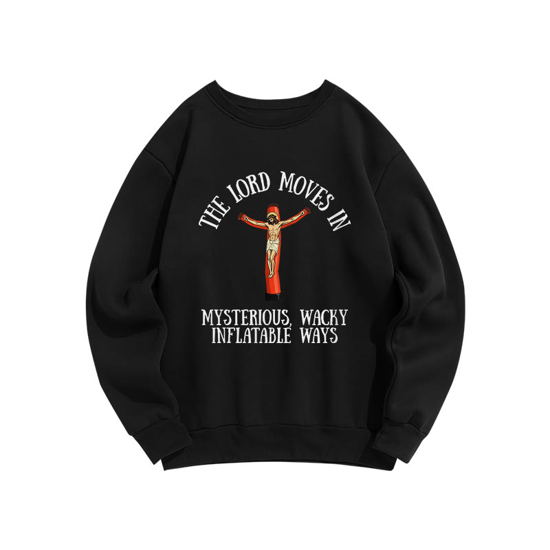 The Lord Moves In Mysterious Print Sweatshirt - Black - US16-18(2XL) - image 1