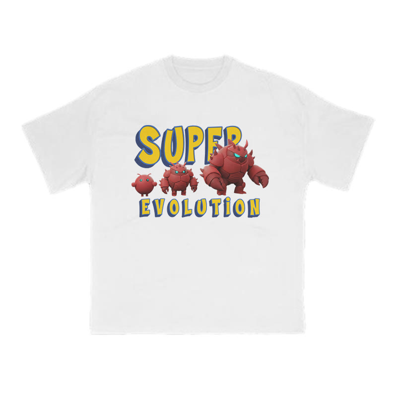 Super Evolution Of The Lobster Print T-shirt - White - US16-18(2XL) - image 1