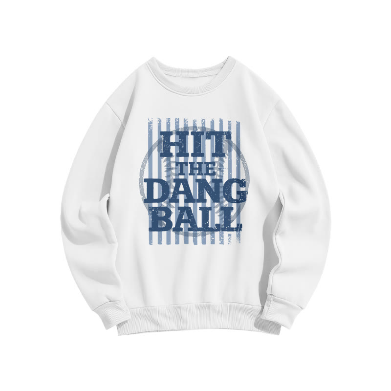 Hit The Dang Ball Print Sweatshirt - White - US16-18(2XL) - image 2