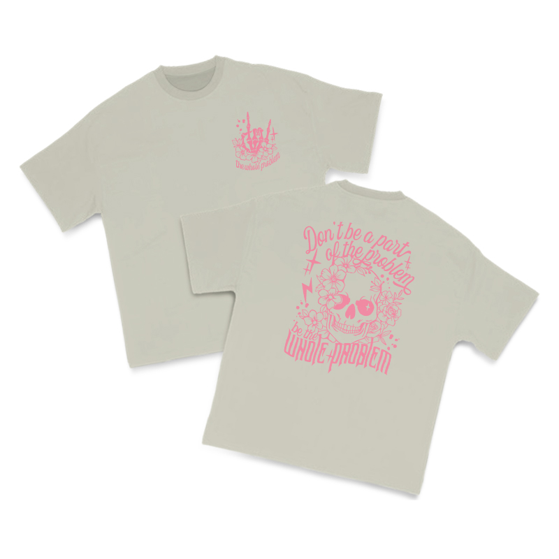 Be The Whole Problem Print T-shirt - Warm Grey - US16-18(2XL) - image 4