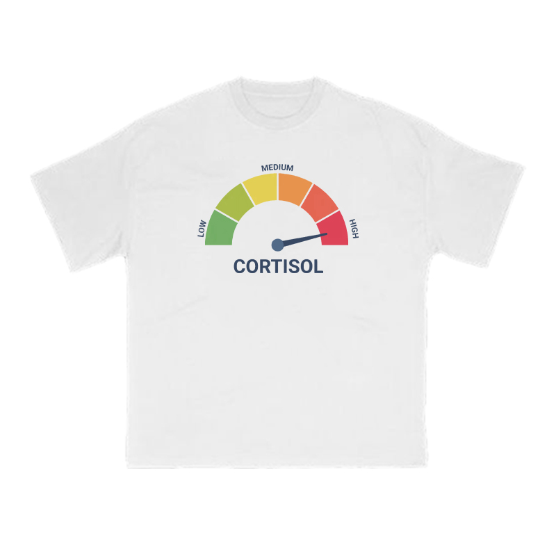 Cortisol Dashboard High Print T-shirt - White - US16-18(2XL) - image 1