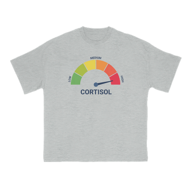 Cortisol Dashboard High Print T-shirt - Grey - US16-18(2XL) - image 3