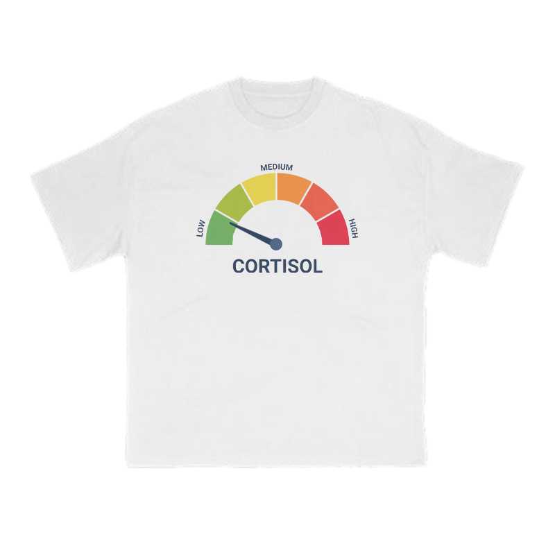 Cortisol Dashboard Low Print T-shirt - White - US16-18(2XL) - image 1