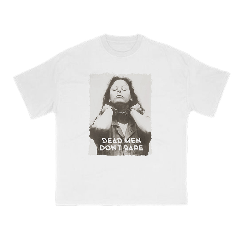 Dead Men Don't Rape Print T-shirt - White - US16-18(2XL) - image 2