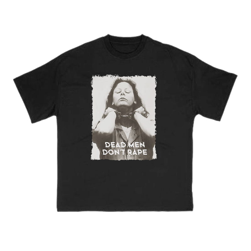 Dead Men Don't Rape Print T-shirt - Black - US16-18(2XL) - image 1