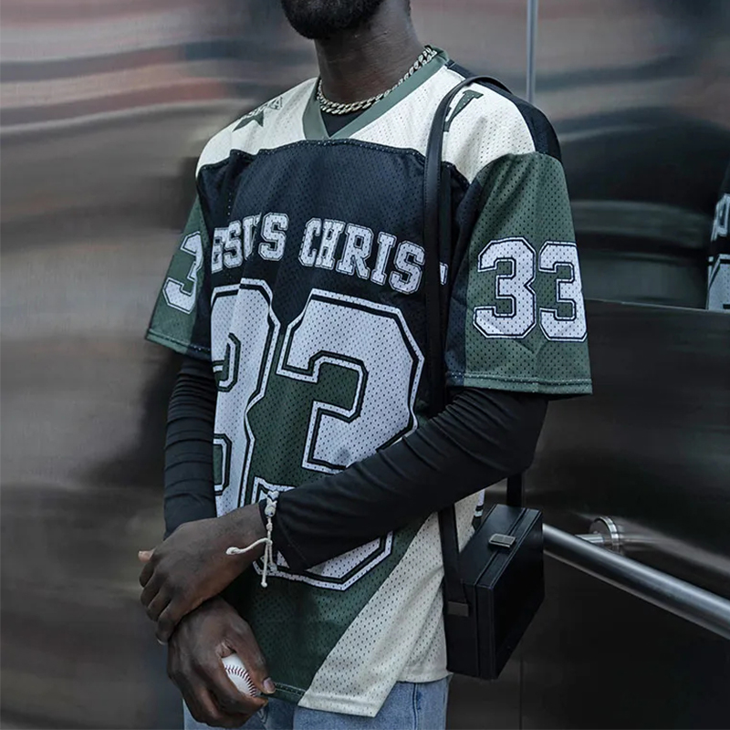 Jesus Christ 33 Print Mesh Jersey - image 1