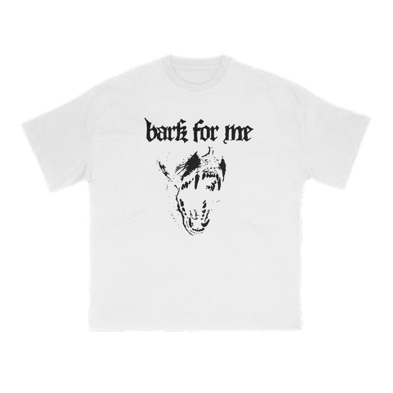 Bark For Me Print T-shirt - White - US16-18(2XL) - image 2