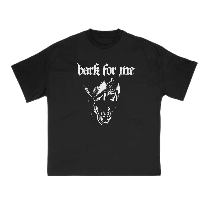 Bark For Me Print T-shirt - Black - US16-18(2XL) - image 1