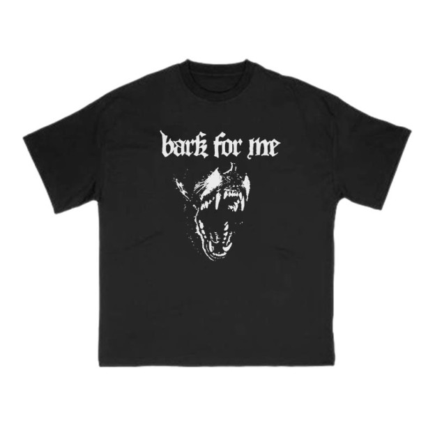 Bark For Me Print T-shirt - Black - US16-18(2XL) - image 1