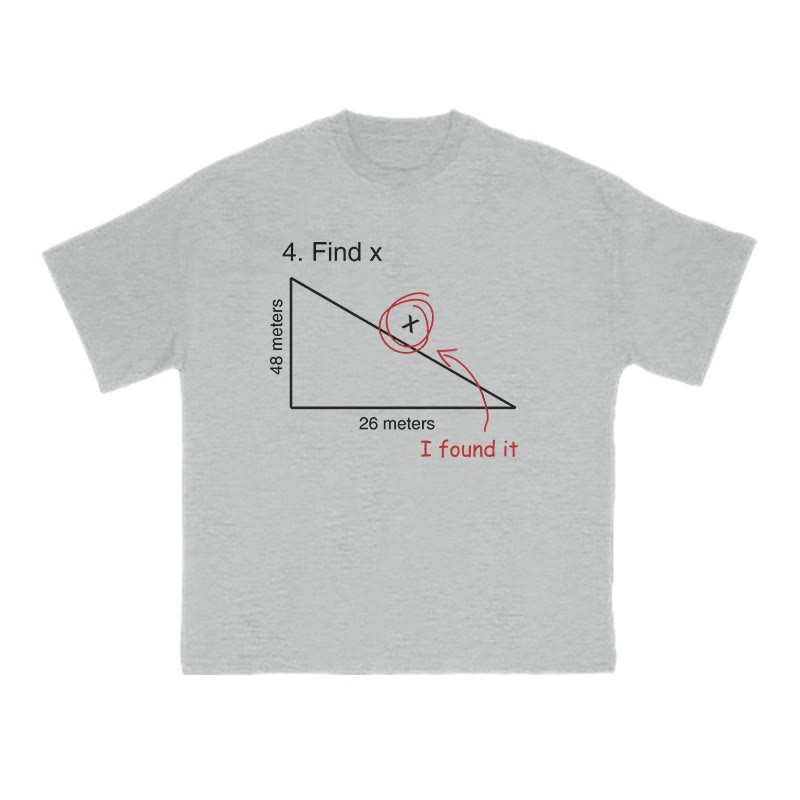 Find X Print T-shirt - Grey - US16-18(2XL) - image 3