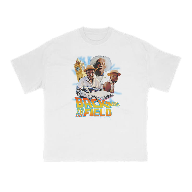 Back To The Field Print T-shirt - White - US16-18(2XL) - image 2