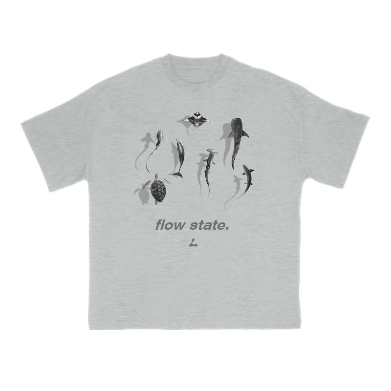 Flow State Print T-shirt - Grey - US16-18(2XL) - image 3