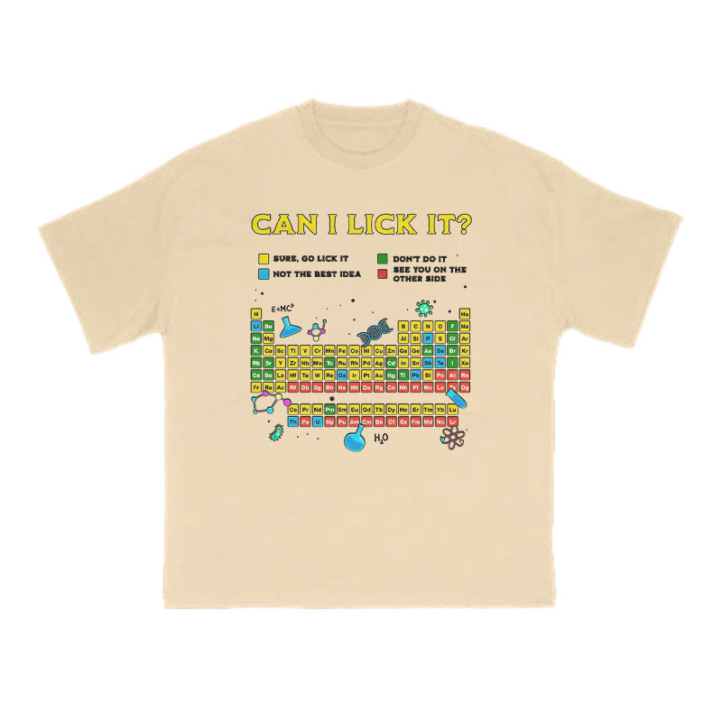 Can I Lick It Print T-shirt - Apricot - US16-18(2XL) - image 5