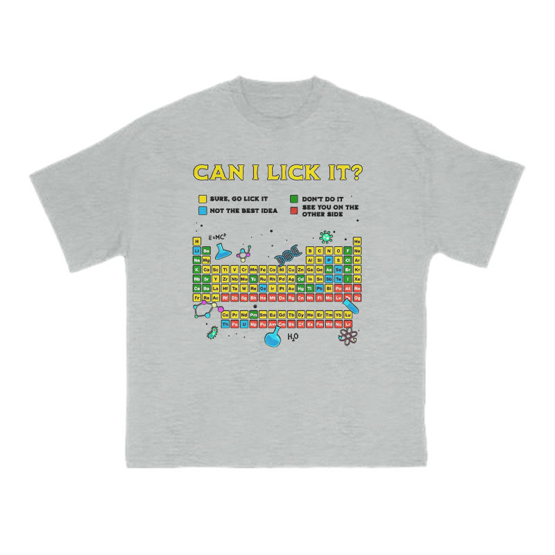 Can I Lick It Print T-shirt - Grey - US16-18(2XL) - image 3