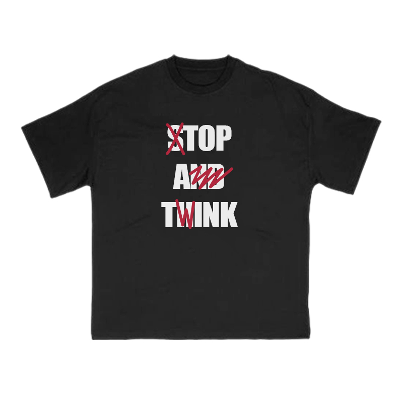 Top A Twink Print T-shirt - Black - US16-18(2XL) - image 2