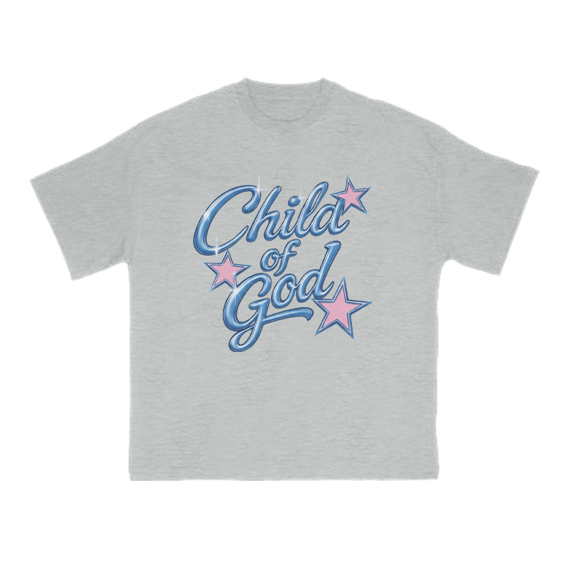 Child Of God Star Print T-shirt - Grey - US16-18(2XL) - image 4