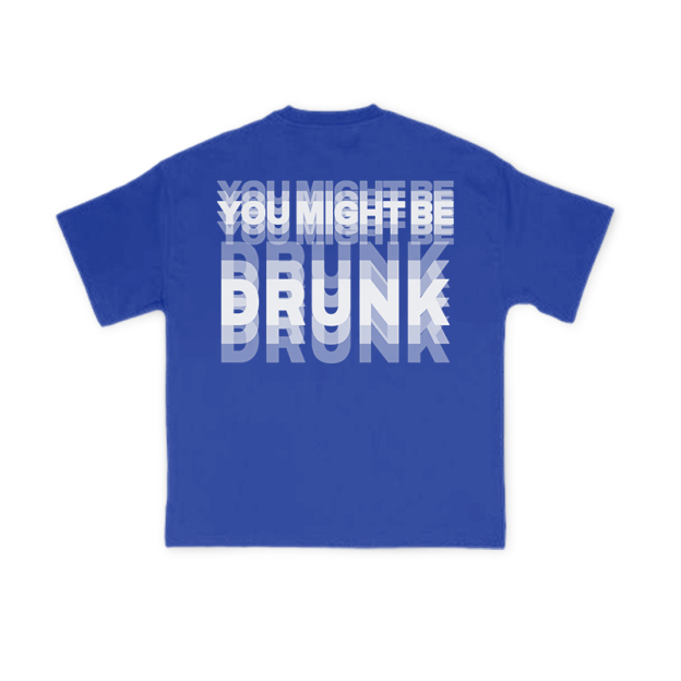 You Might Be Drunk Glitch Effect Print T-shirt - Blue - US16-18(2XL) - image 7