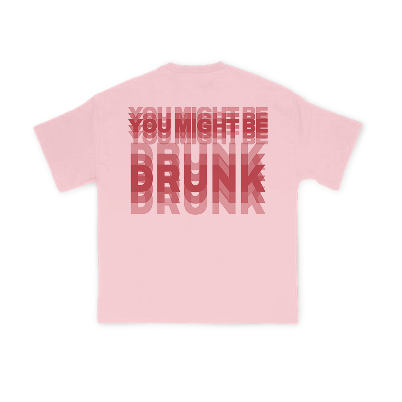 You Might Be Drunk Glitch Effect Print T-shirt - Pink - US16-18(2XL) - image 9