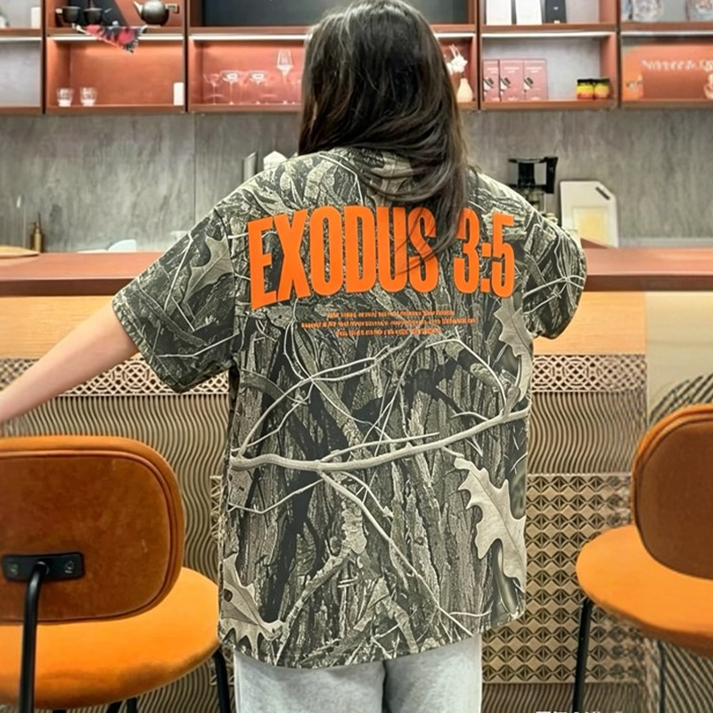 Holy Ground Exodus 3:5 Ealtree Camo Print T-shirt - image 3