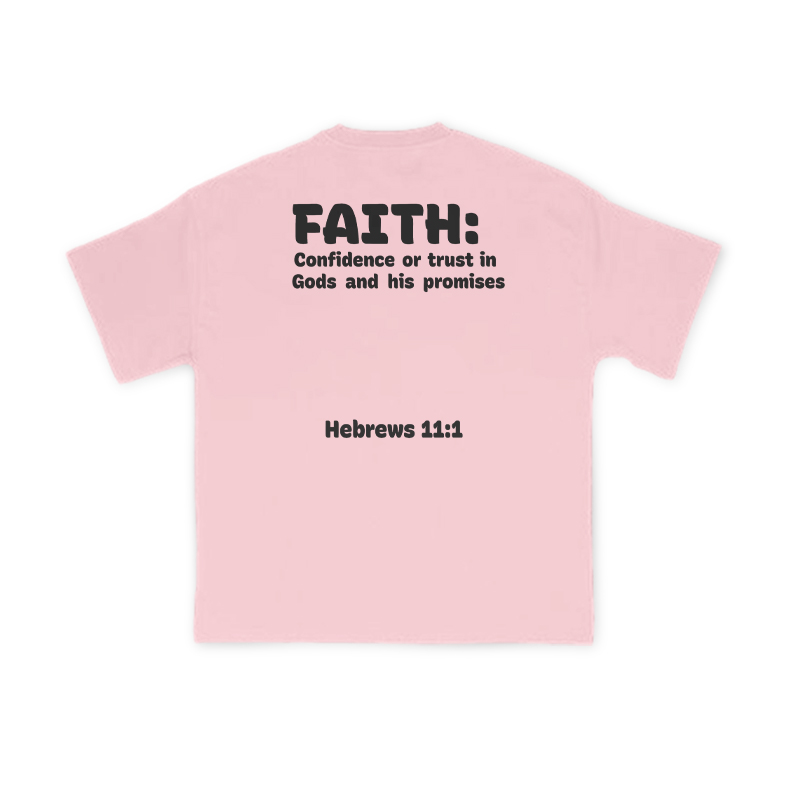 Faith: Confidence Or Trust In Gods And His Promises Print T-Shirt - Pink - US16-18(2XL) - image 8