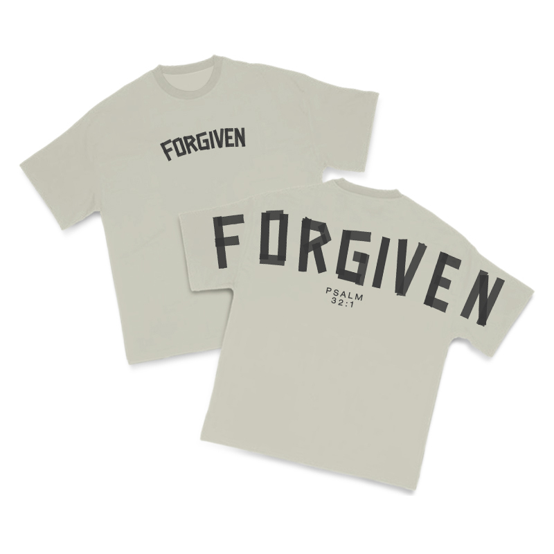 Tape Type Forgiven Print T-Shirt - Warm Grey - US16-18(2XL) - image 4