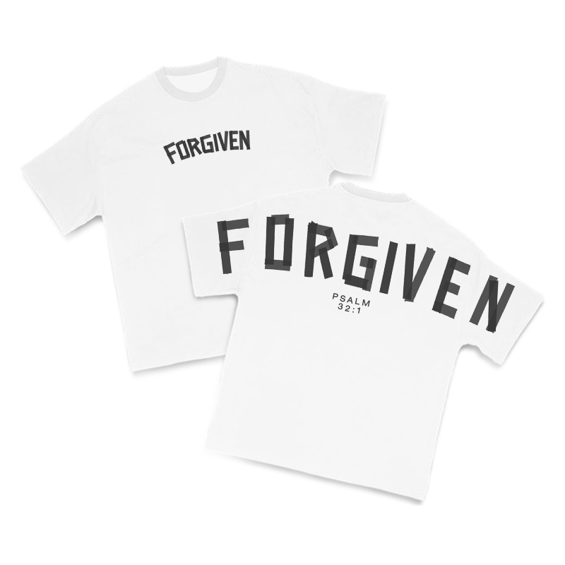 Tape Type Forgiven Print T-Shirt - White - US16-18(2XL) - image 2