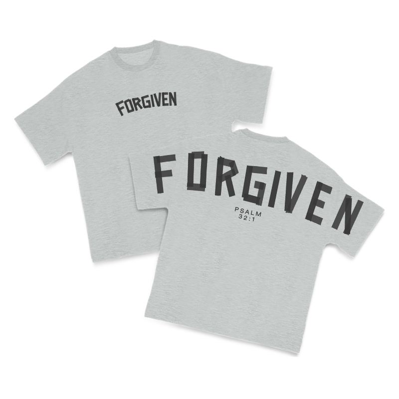 Tape Type Forgiven Print T-Shirt - Grey - US16-18(2XL) - image 3