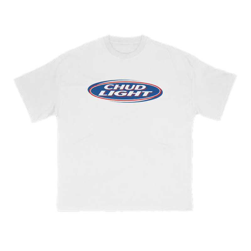 Retro Oval Badge Graphic Print T-Shirt - White - US16-18(2XL) - image 1