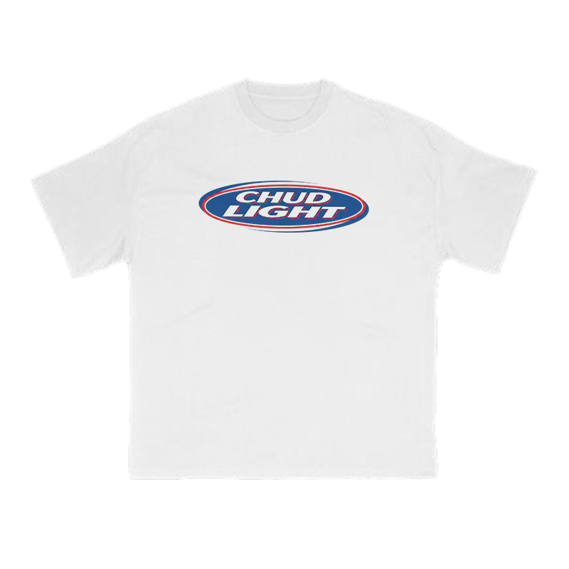 Retro Oval Badge Graphic Print T-Shirt - White - US16-18(2XL) - image 1