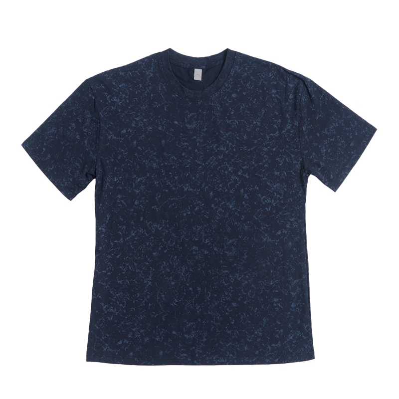 Solid Color Tie-dye T-shirt - Navy Blue - US20-22(3XL) - image 3