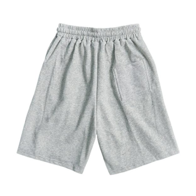 Cotton Solid Color Drawstring Pocket Shorts - image 2