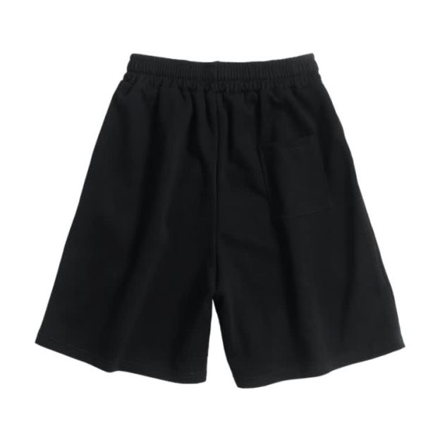 Cotton Solid Color Drawstring Pocket Shorts - image 6